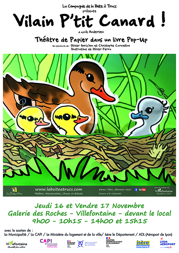 Vilain P'tit Canard - 16 et 17 Novembre - Galerie des Roches