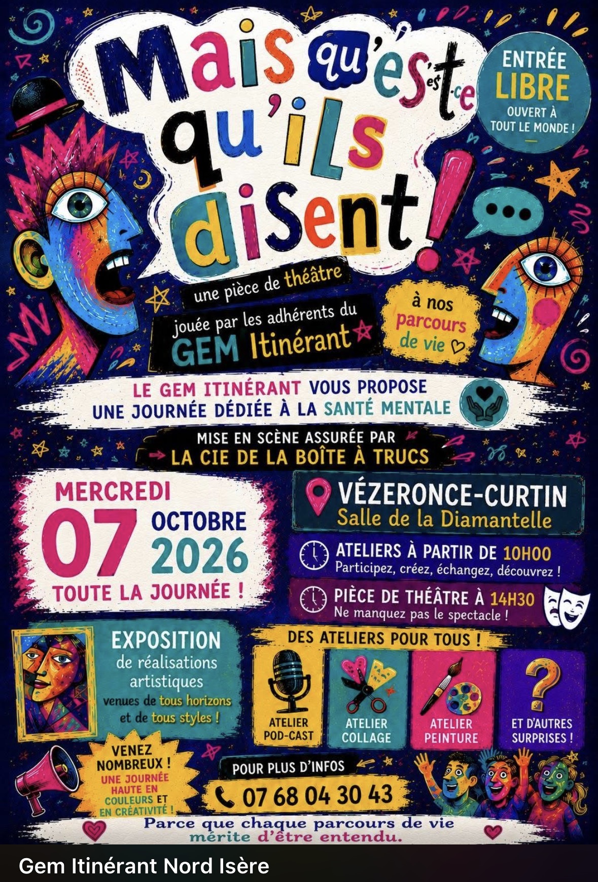 Journée de la Santé Mentale, le 7 Octobre